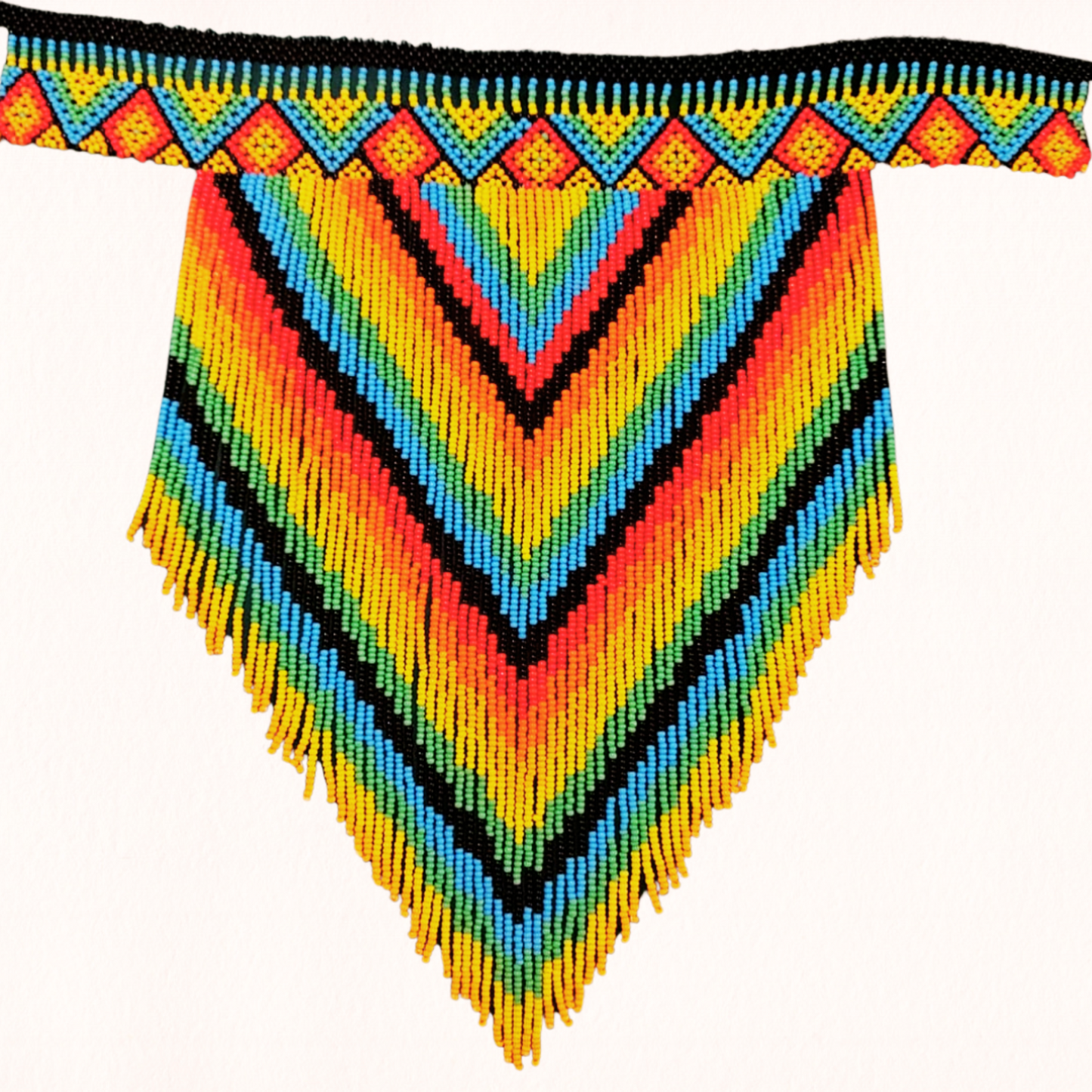 Huichol Beaded Necklace – Sacred Beadwork from Mexico