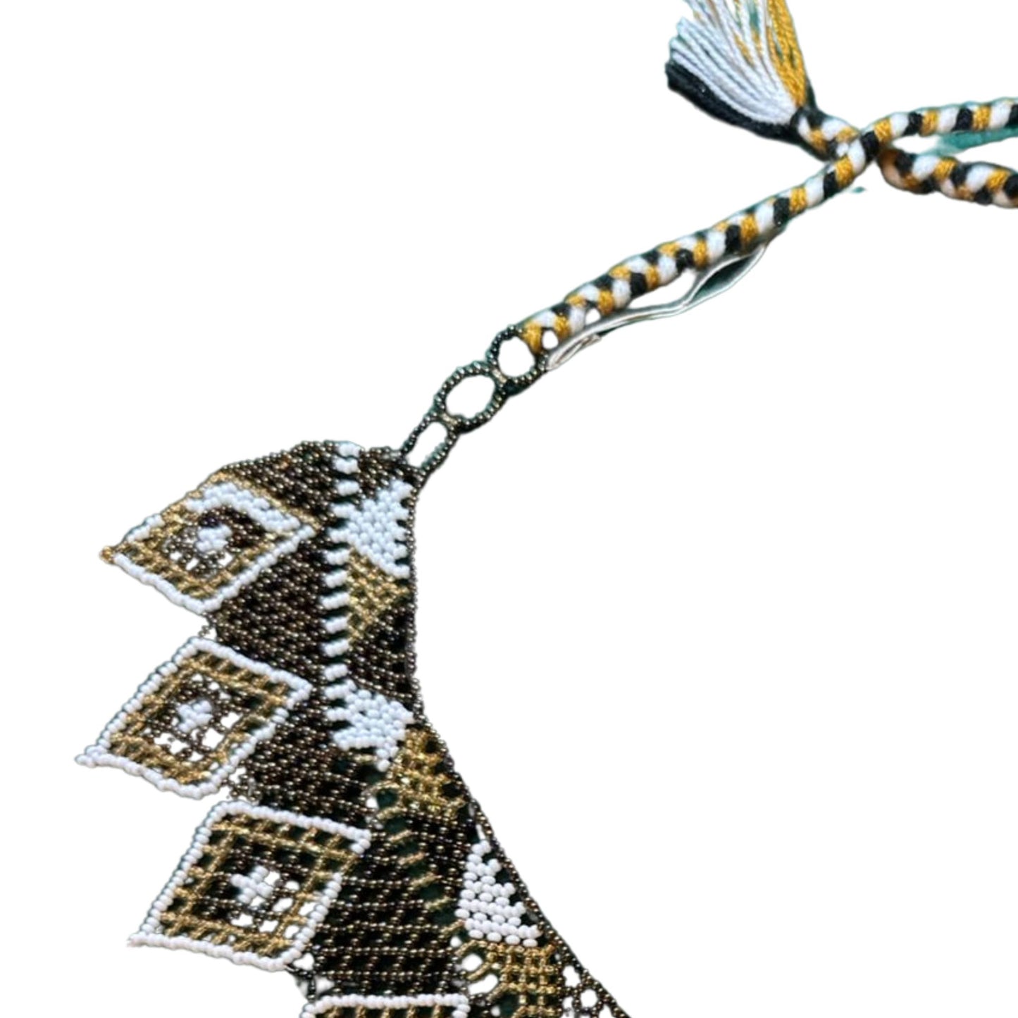 Huichol Beaded Necklace – Sacred Beadwork from Mexico