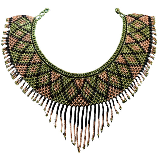 Huichol Beaded Necklace – Sacred Beadwork from Mexico