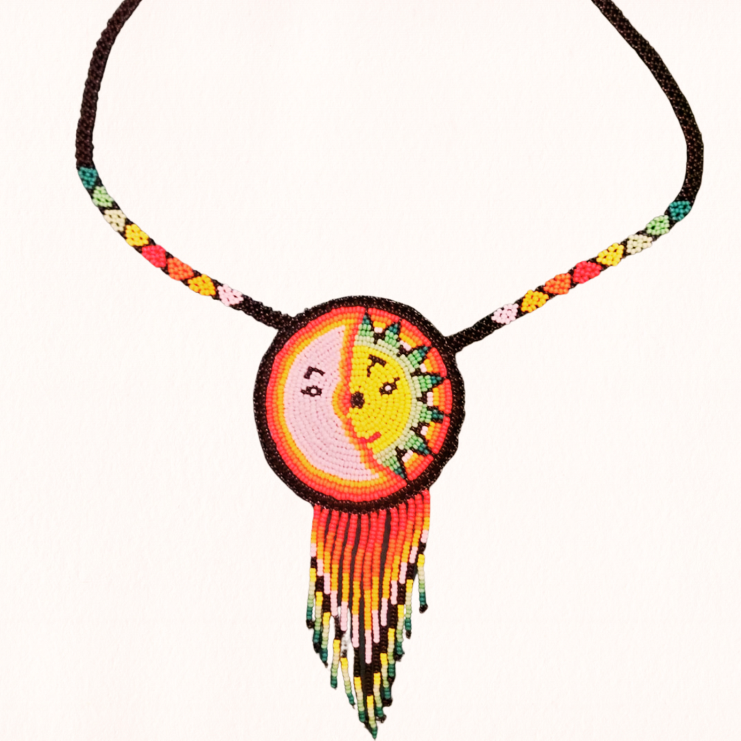 Huichol Beaded Necklace – Sacred Beadwork from Mexico