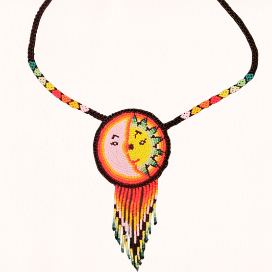 Huichol Beaded Necklace – Sacred Beadwork from Mexico