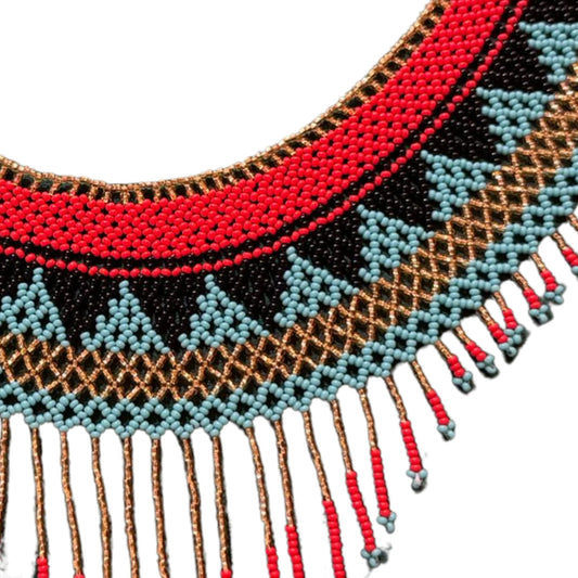 Huichol Beaded Necklace – Sacred Beadwork from Mexico