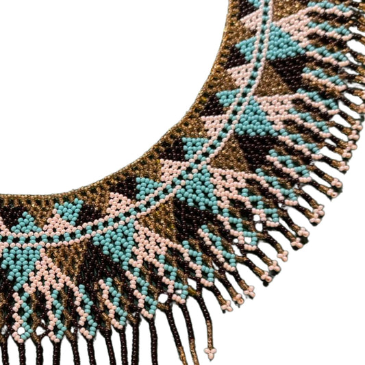 Huichol Beaded Necklace – Sacred Beadwork from Mexico