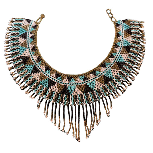 Huichol Beaded Necklace – Sacred Beadwork from Mexico