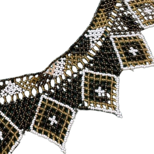 Huichol Beaded Necklace – Sacred Beadwork from Mexico