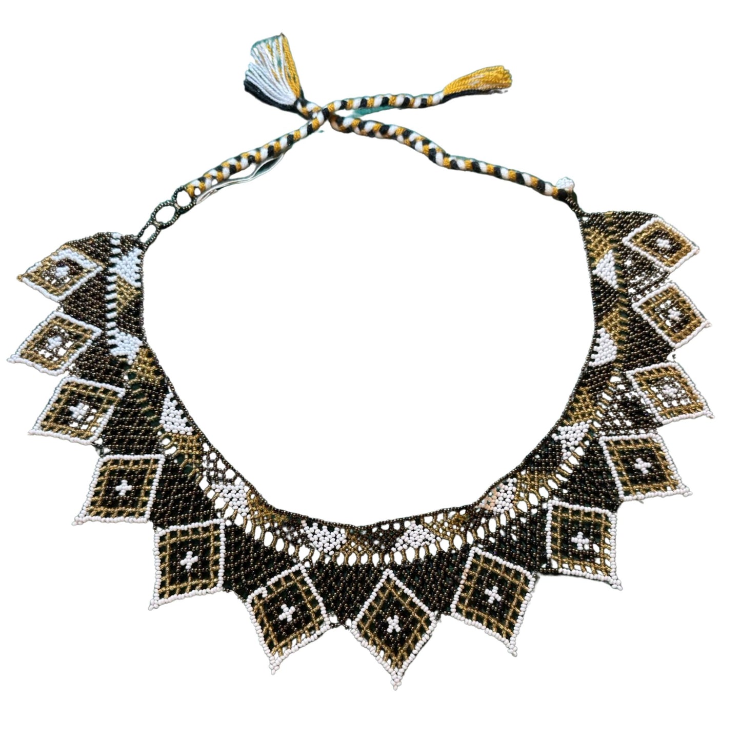 Huichol Beaded Necklace – Sacred Beadwork from Mexico