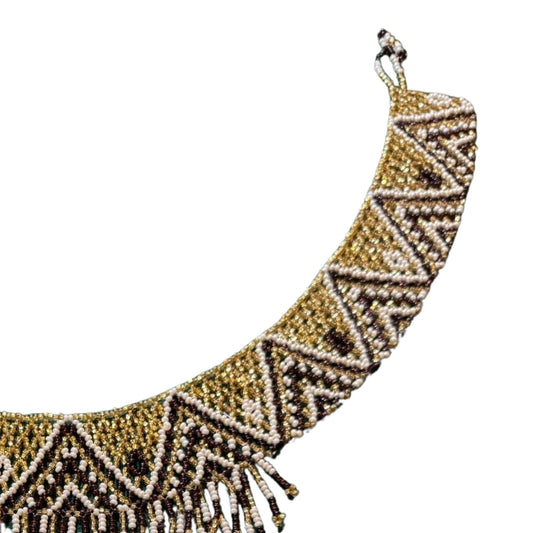 Huichol Beaded Necklace – Sacred Beadwork from Mexico