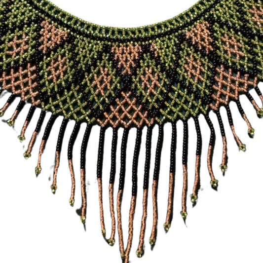 Huichol Beaded Necklace – Sacred Beadwork from Mexico