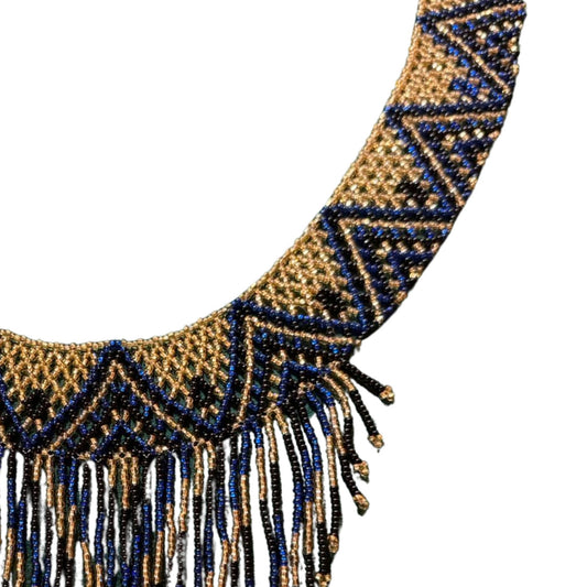 Huichol Beaded Necklace – Sacred Beadwork from Mexico