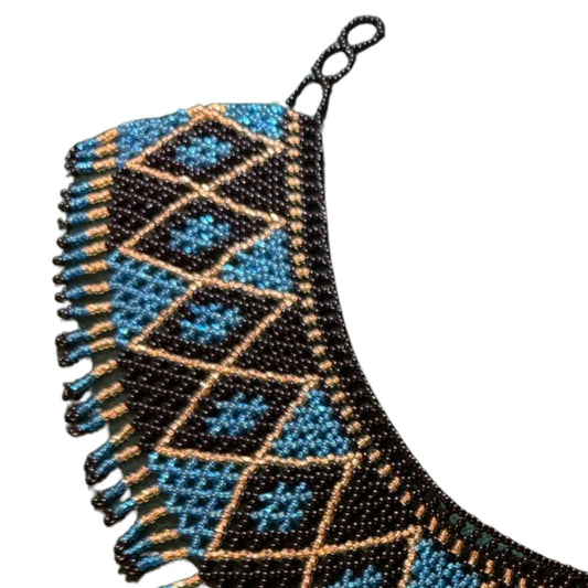 Huichol Beaded Necklace – Sacred Beadwork from Mexico