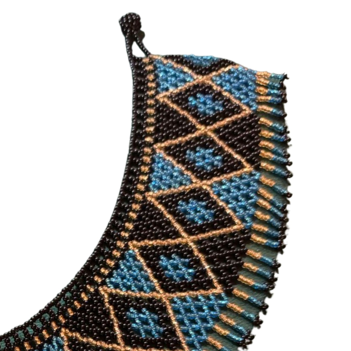 Huichol Beaded Necklace – Sacred Beadwork from Mexico