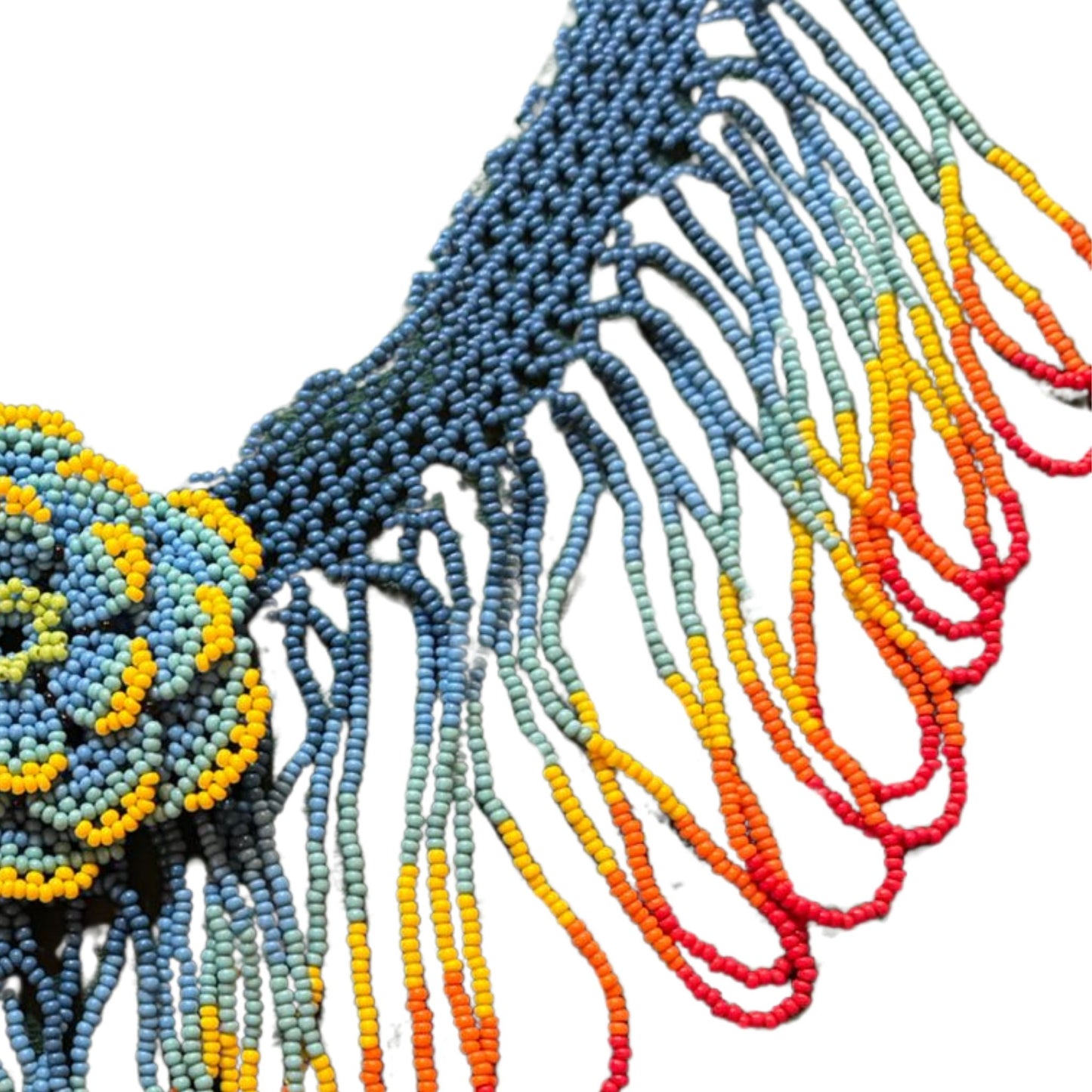 Huichol Beaded Necklace – Sacred Beadwork from Mexico