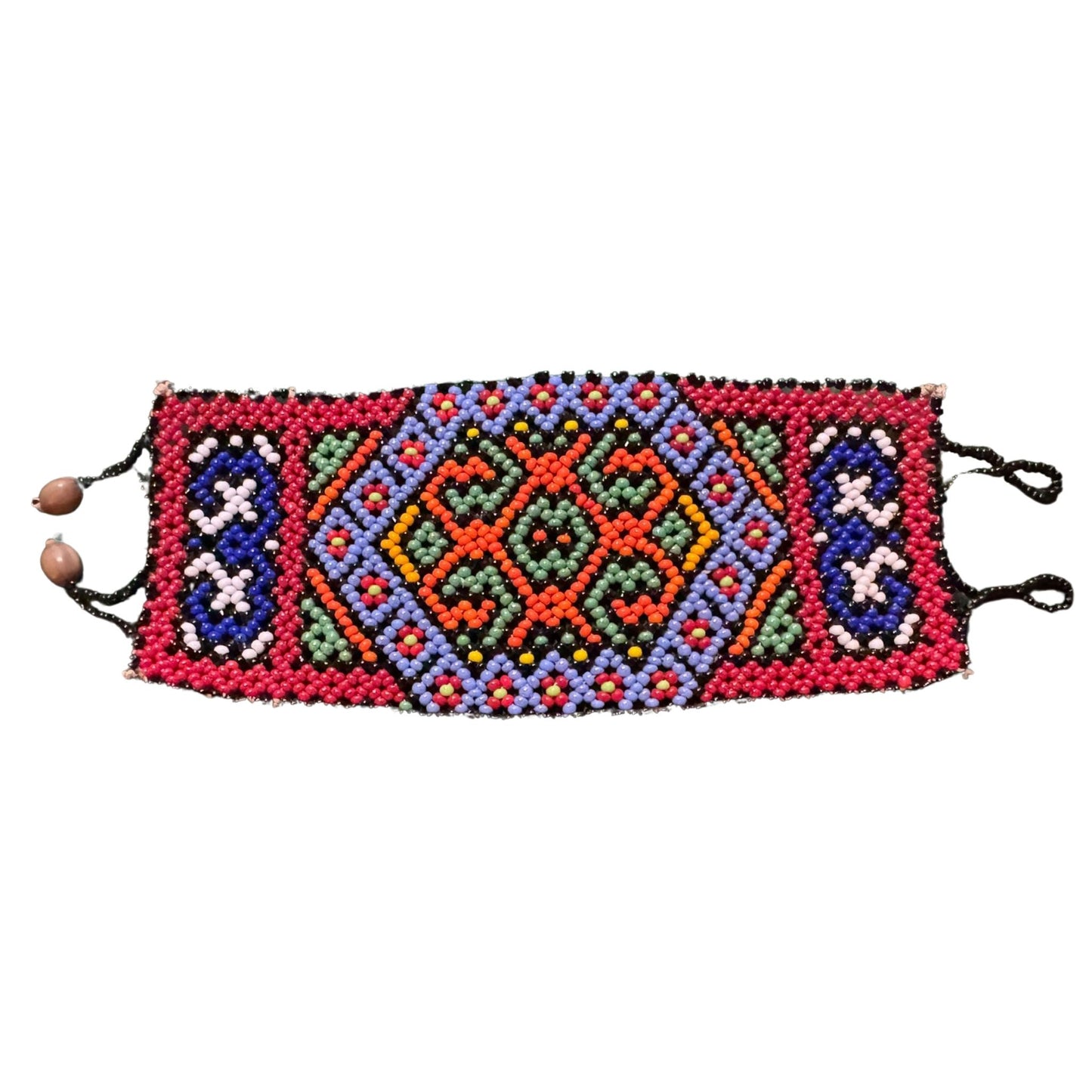 Shipibo Bracelet – Traditional Amazonian Handwoven Kené