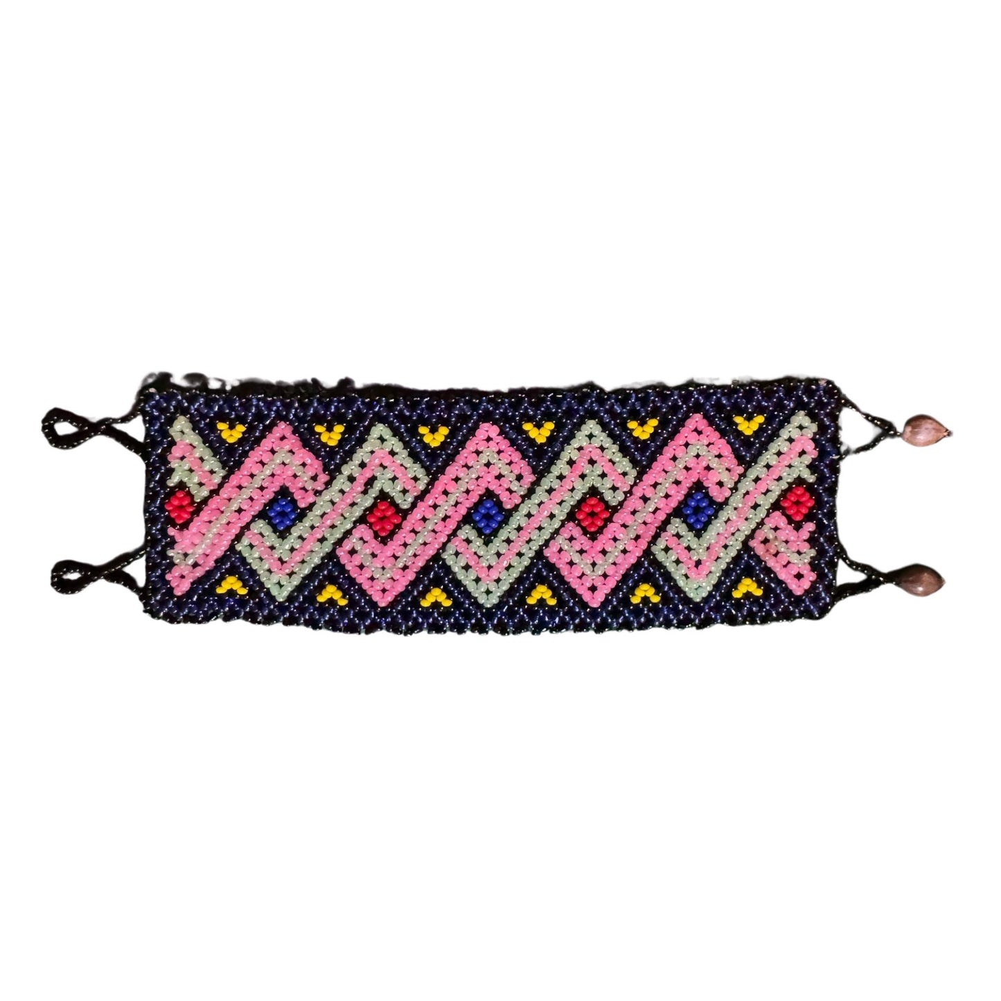 Shipibo Bracelet – Traditional Amazonian Handwoven Kené