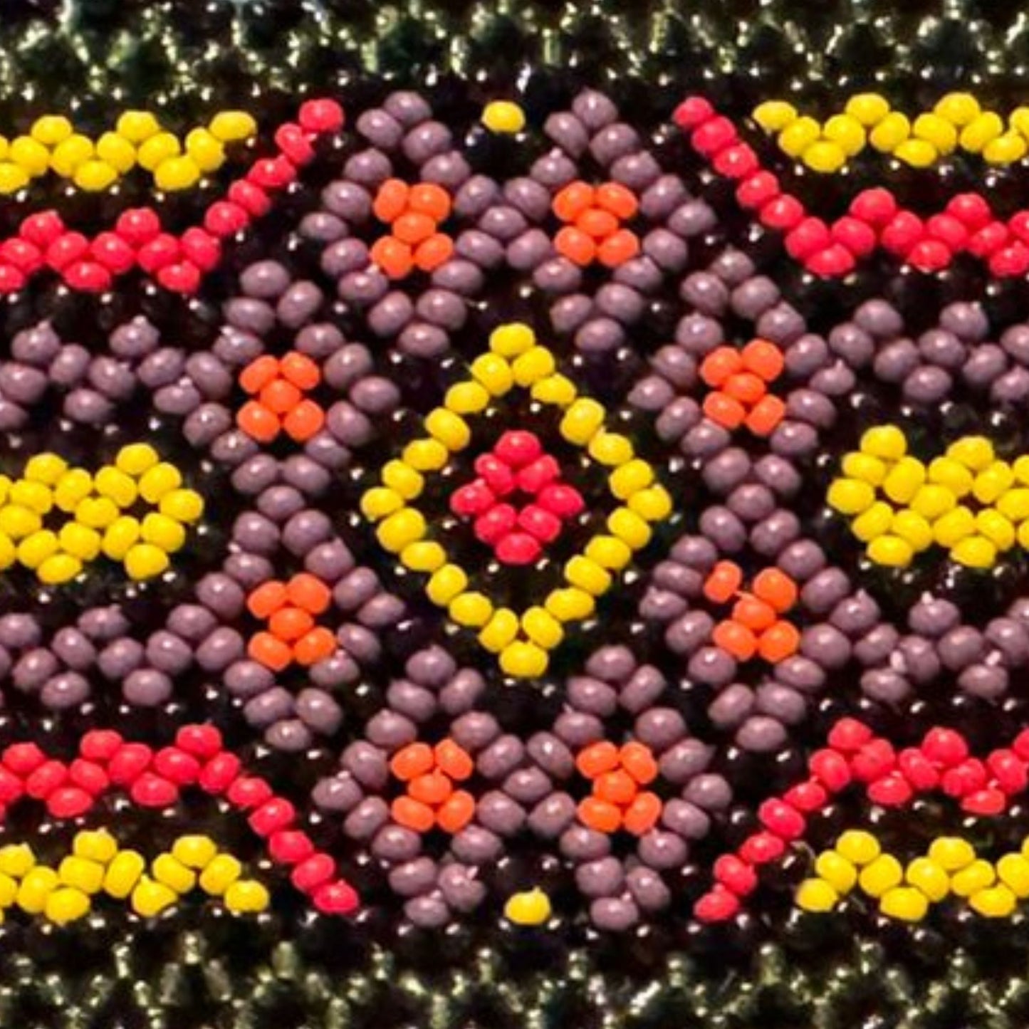 Shipibo Bracelet – Traditional Amazonian Handwoven Kené