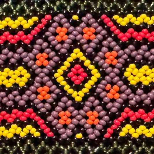 Shipibo Bracelet – Traditional Amazonian Handwoven Kené
