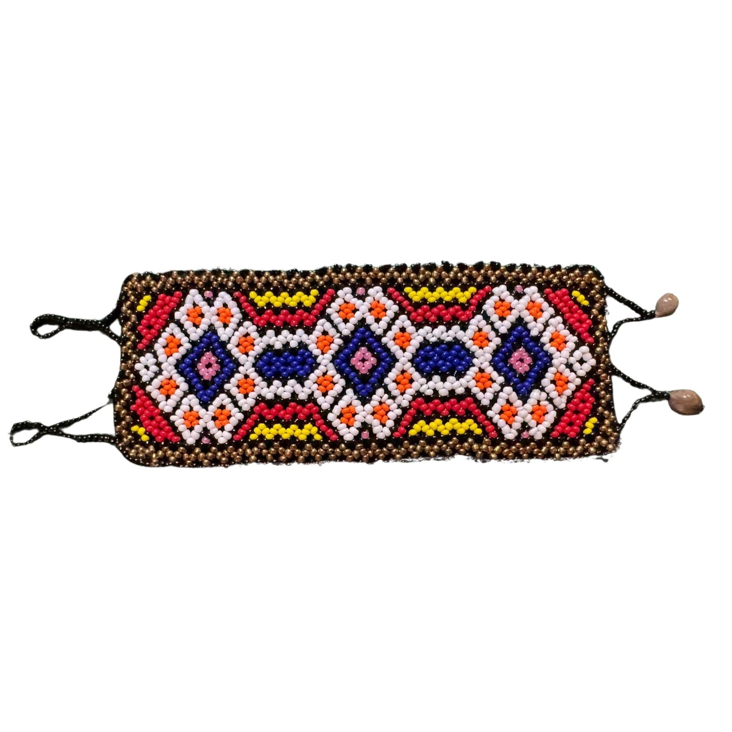 Shipibo Bracelet – Traditional Amazonian Handwoven Kené