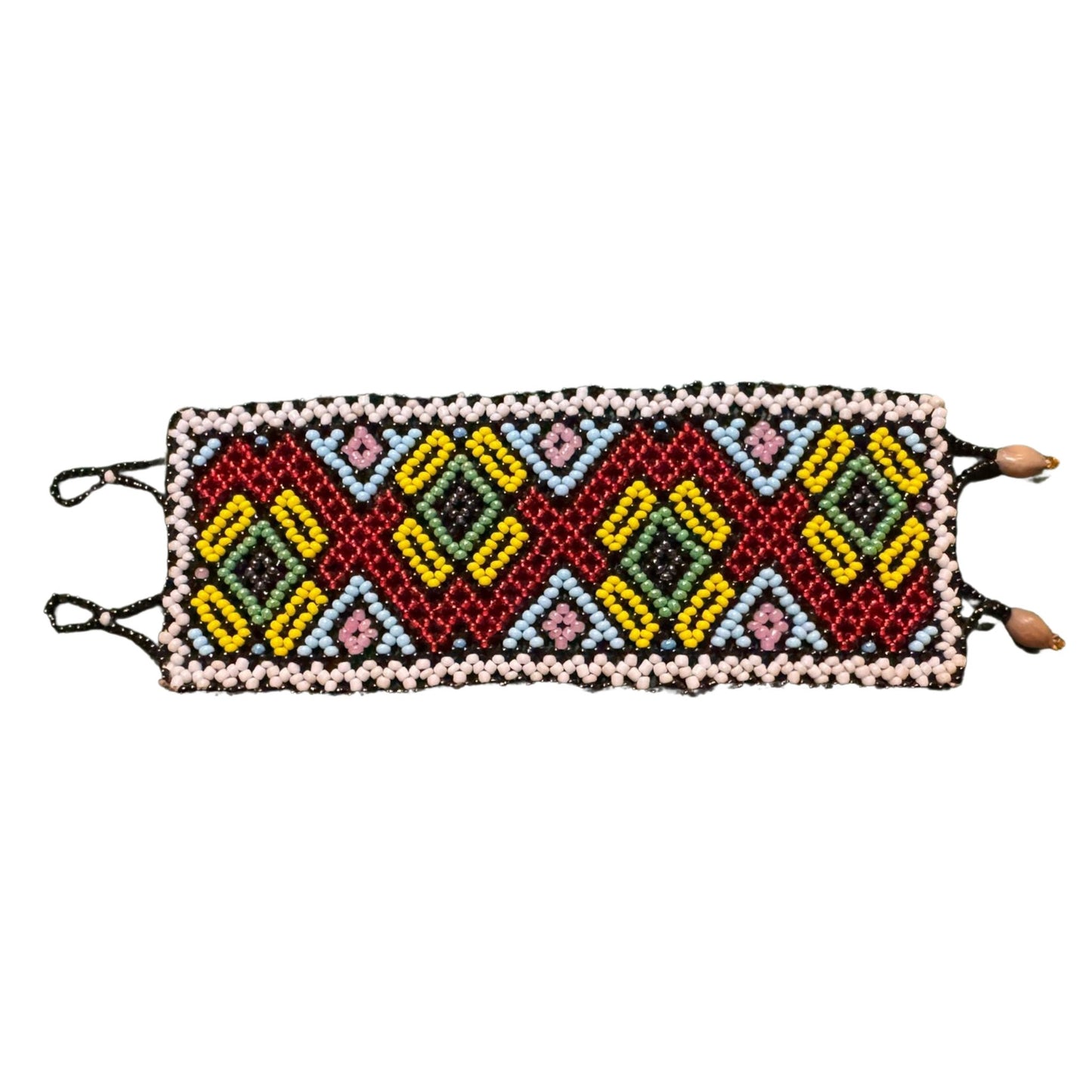 Shipibo Bracelet – Traditional Amazonian Handwoven Kené