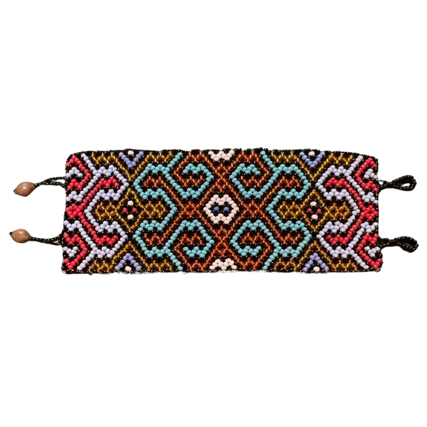 Shipibo Bracelet – Traditional Amazonian Handwoven Kené
