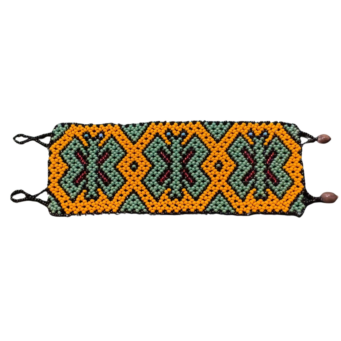 Shipibo Bracelet – Traditional Amazonian Handwoven Kené