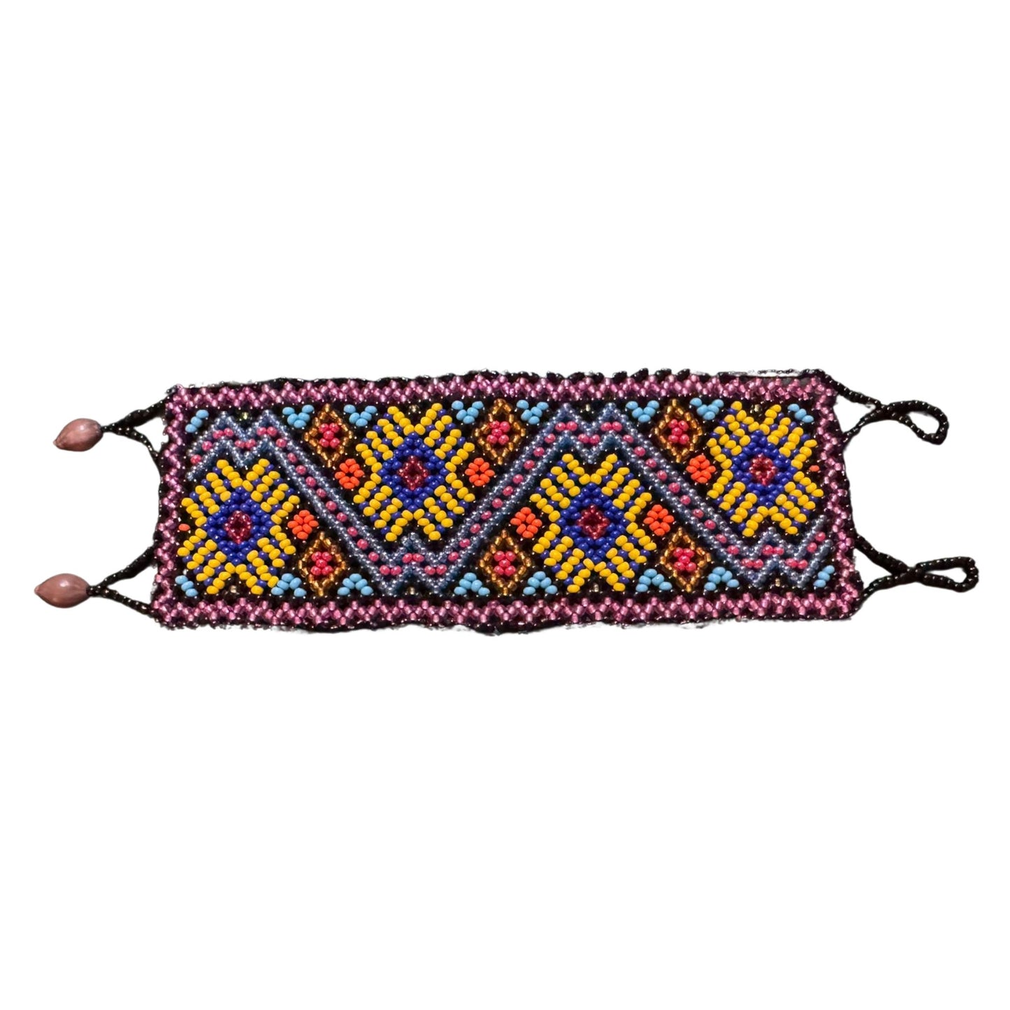 Shipibo Bracelet – Traditional Amazonian Handwoven Kené